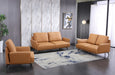 European Furniture - Tratto Sofa Cognac Italian Leather - EF-37457-S - GreatFurnitureDeal