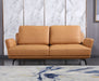 European Furniture - Tratto Loveseat Cognac Italian Leather - EF-37457-L - GreatFurnitureDeal