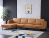 European Furniture - Fidelio Left Facing Sectional Cognac Italian Leather - EF-58667L-2LHF - GreatFurnitureDeal