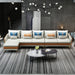 European Furniture - Icaro Mansion Sectional in Off White-Orange - 64433L-5LHF - GreatFurnitureDeal