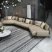 European Furniture - Venere Mansion Sectional Tan Italian Leather - EF-65555-6S - GreatFurnitureDeal