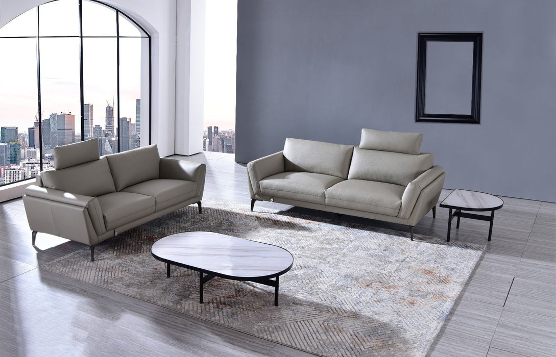 American Eagle Furniture - EK1300 Light Tan Full Leather 2 Piece Sofa Set - EK1300-LT SL - GreatFurnitureDeal