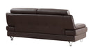 American Eagle Furniture -EK-B109 Dark Chocolate Genuine Leather 2 Piece Sofa Set - EK-B109-DC- SL - GreatFurnitureDeal