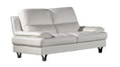 American Eagle Furniture - EK-B109 White Genuine Leather 2 Piece Sofa Set - EK-B109-W - SL - GreatFurnitureDeal