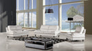 American Eagle Furniture - EK-B109 White Genuine Leather 3 Piece Living Room Set - EK-B109-W - SLC - GreatFurnitureDeal