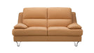 American Eagle Furniture - EK-B109 Yellow Genuine  Leather 3 Piece Living Room Set - EK-B109-YO - SLC - GreatFurnitureDeal