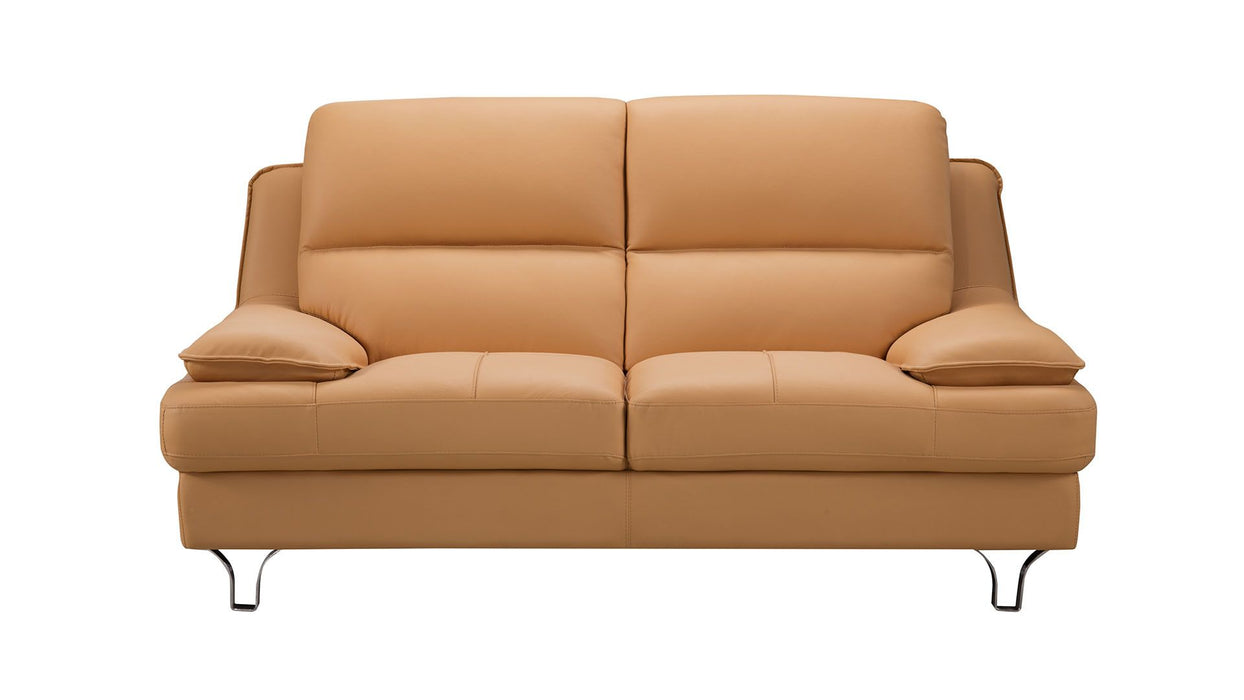 American Eagle Furniture - EK-B109 Yellow Genuine  Leather 2 Piece Sofa Set - EK-B109-YO - SL - GreatFurnitureDeal