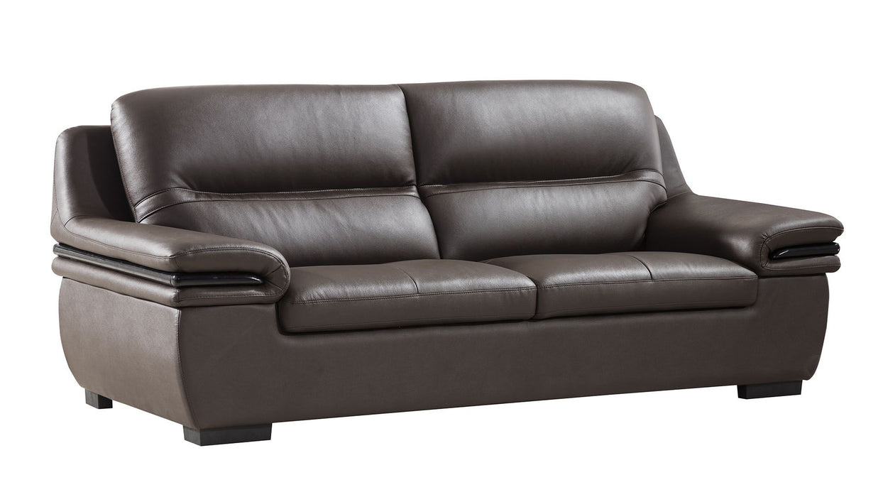 American Eagle Furniture - EK-B113 Dark Chocolate Genuine Leather 3 Piece Living Room Set - EK-B113-DC - SLC - GreatFurnitureDeal