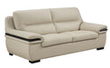 American Eagle Furniture - EK-B113 Light Gray Genuine Leather Sofa - EK-B113-LG-SF - GreatFurnitureDeal