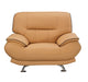 American Eagle Furniture - EK-B118 Yellow Genuine Leather Chair - EK-B118-YO-CHR - GreatFurnitureDeal