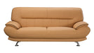 American Eagle Furniture - EK-B118 Yellow Genuine Leather 3 Piece Living Room Set - EK-B118-YO- SLC - GreatFurnitureDeal