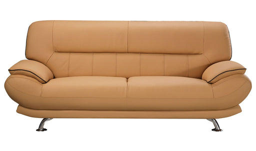 American Eagle Furniture - EK-B118 Yellow Genuine Leather Sofa - EK-B118-YO-SF - GreatFurnitureDeal