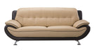 American Eagle Furniture - EK9600 Yellow and Brown Genuine Leather Sofa - EK9600-YO.BR-SF - GreatFurnitureDeal