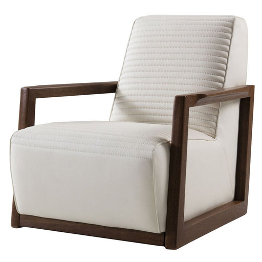 American Eagle Furniture - EK-CH05 White Italian Leather Accent Chair - EK-CH05-W - GreatFurnitureDeal
