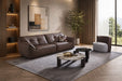 American Eagle Furniture - EK-D03 Genuine Leather Extra Long Sofa - EK-D01 - GreatFurnitureDeal