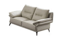 American Eagle Furniture - EK-D836 Light Gray Genuine Top Grain Leather Loveseat - EK-D836-LG-LS - GreatFurnitureDeal