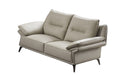 American Eagle Furniture - EK-D836 Light Gray Genuine Top Grain Leather 2 Piece Sofa SET - EK-D836-LG-SL - GreatFurnitureDeal