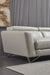 American Eagle Furniture - EK-L8010 Light Gray Left Sitting Genuine Leather Sectional - EK-L8010L-LG - GreatFurnitureDeal