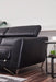 American Eagle Furniture - EK-L8010 Black Right Sitting Genuine Leather Sectional - EK-L8010R-B - GreatFurnitureDeal