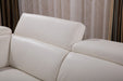 American Eagle Furniture - EK-L525L White Top Grain Leather - Left Sitting Sectional - EK-L525L-W - GreatFurnitureDeal