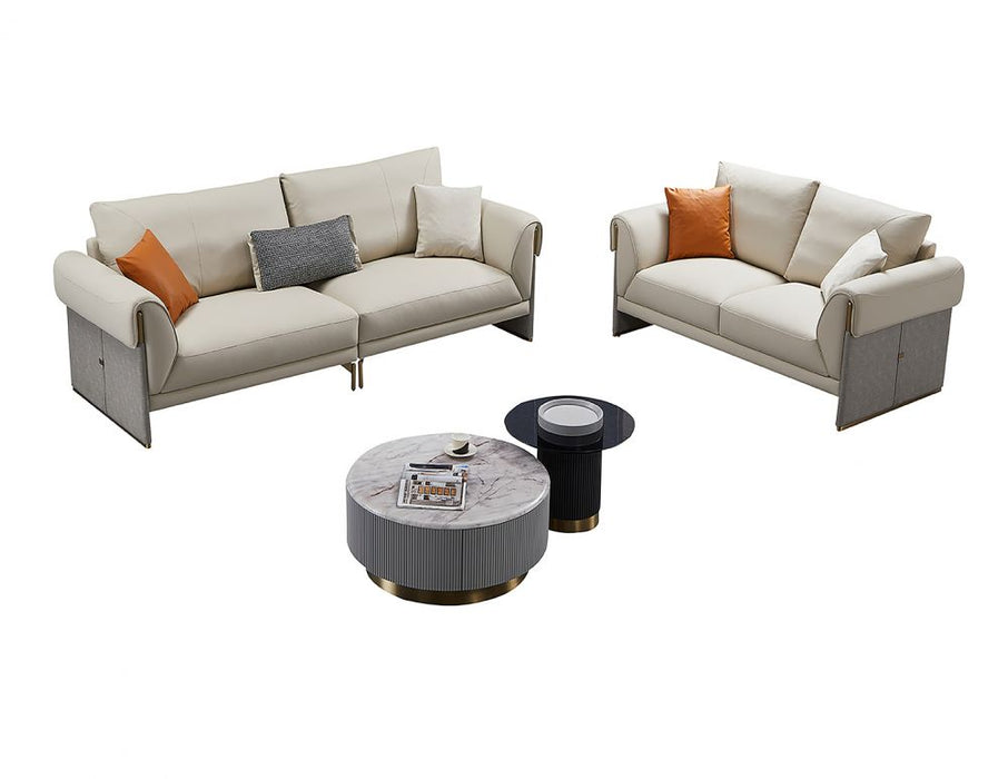 American Eagle Furniture - EK-Y1005-4S Top Grain Genuine Leather Extra Long Sofa - EK-Y1005-4S