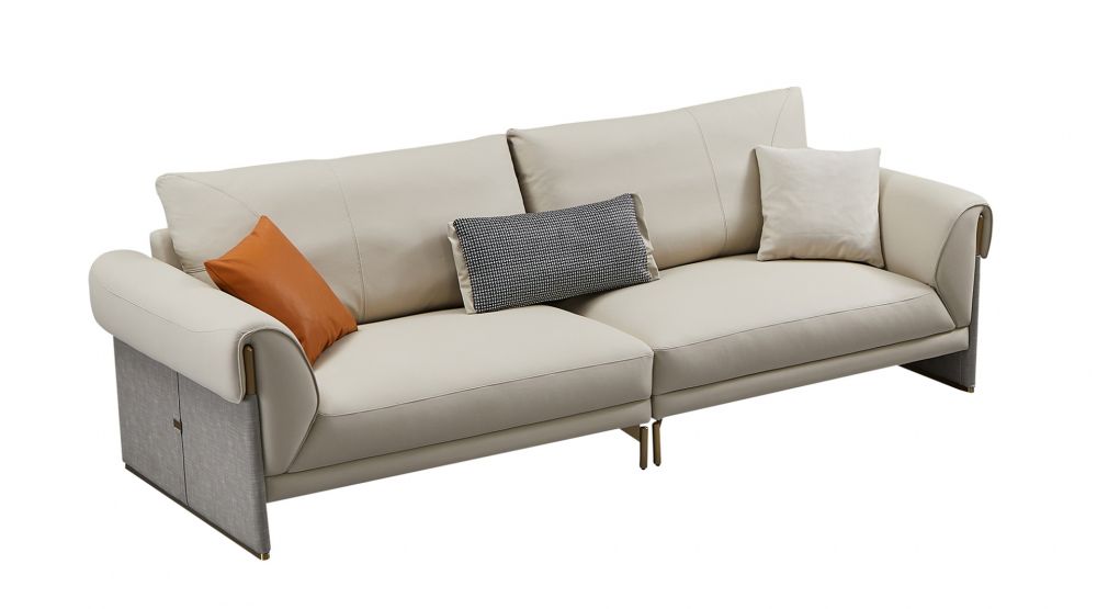 American Eagle Furniture - EK-Y1005-4S Top Grain Genuine Leather Extra Long Sofa - EK-Y1005-4S