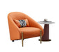 American Eagle Furniture - EK-Y1012 Orange Genuine Leather Accent Chair - EK-Y1012-ORG - GreatFurnitureDeal