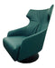 American Eagle Furniture - EK-Y1013 Turquoise Genuine Leather Accent Chair - EK-Y1013 - GreatFurnitureDeal