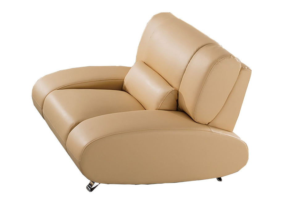 American Eagle Furniture - AE728 Yellow Faux Leather 3 Piece Living Room Set - AE728-YO - SLC - GreatFurnitureDeal