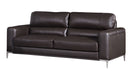 American Eagle Furniture - EK016 Dark Chocolate Italian Leather 2 Piece Sofa Set - EK016-DC - SL - GreatFurnitureDeal