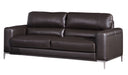 American Eagle Furniture - EK016 Dark Chocolate Italian Leather Sofa - EK016-DC-SF - GreatFurnitureDeal
