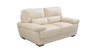 American Eagle Furniture - EK019 Cream Italian Leather 3 Piece Living Room Set - EK019- CRM  SLC - GreatFurnitureDeal