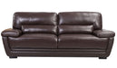 American Eagle Furniture - EK019 Dark Brown Italian Leather Sofa - EK019-DB-SF - GreatFurnitureDeal