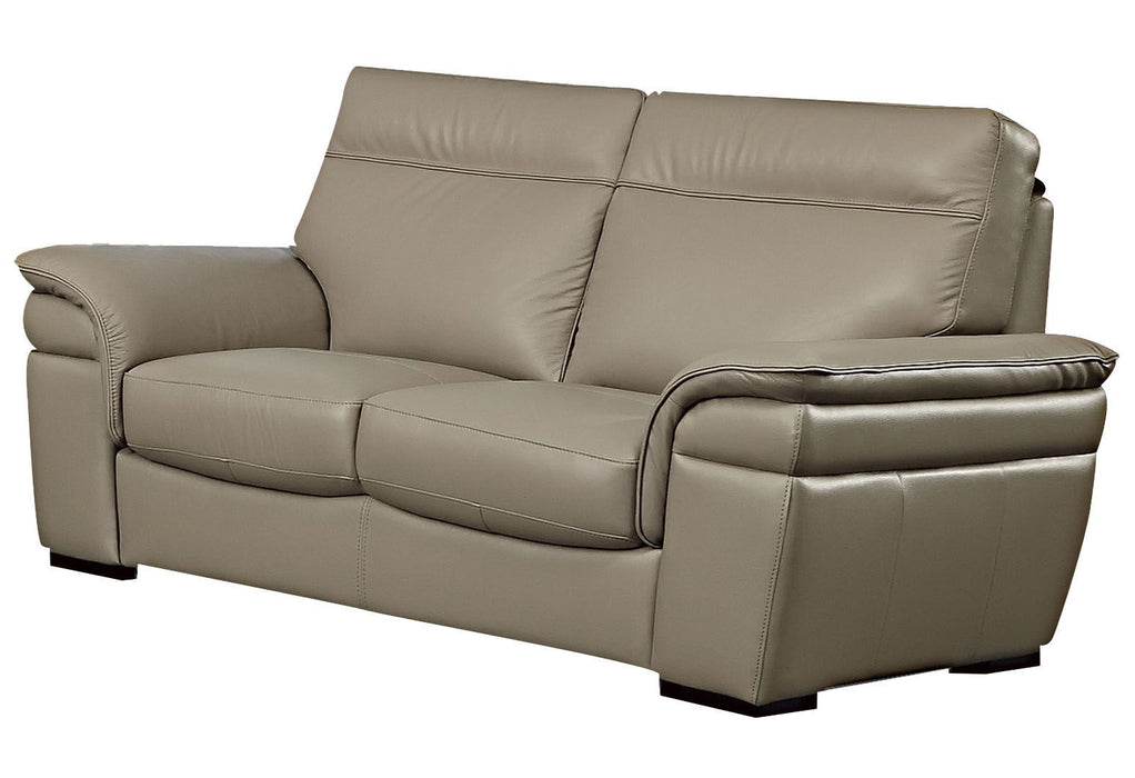 American Eagle Furniture - EK020 Tan Italian Leather Loveseat - EK020-TAN-LS - GreatFurnitureDeal