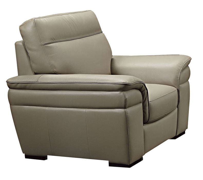 American Eagle Furniture - EK020 Tan Italian Leather Chair - EK020-TAN-CHR
