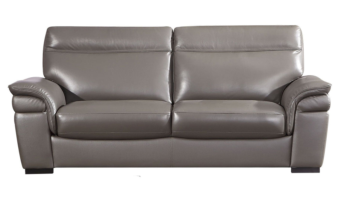American Eagle Furniture - EK020 Taupe Italian Leather Sofa - EK020-TPE-SF - GreatFurnitureDeal