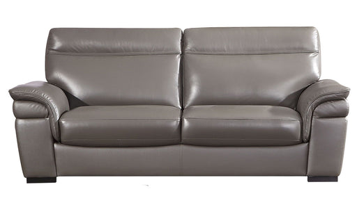 American Eagle Furniture - EK020 Taupe Italian Leather Sofa - EK020-TPE-SF - GreatFurnitureDeal