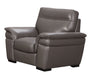 American Eagle Furniture - EK020 Taupe Italian Leather Chair - EK020-TPE-CHR - GreatFurnitureDeal