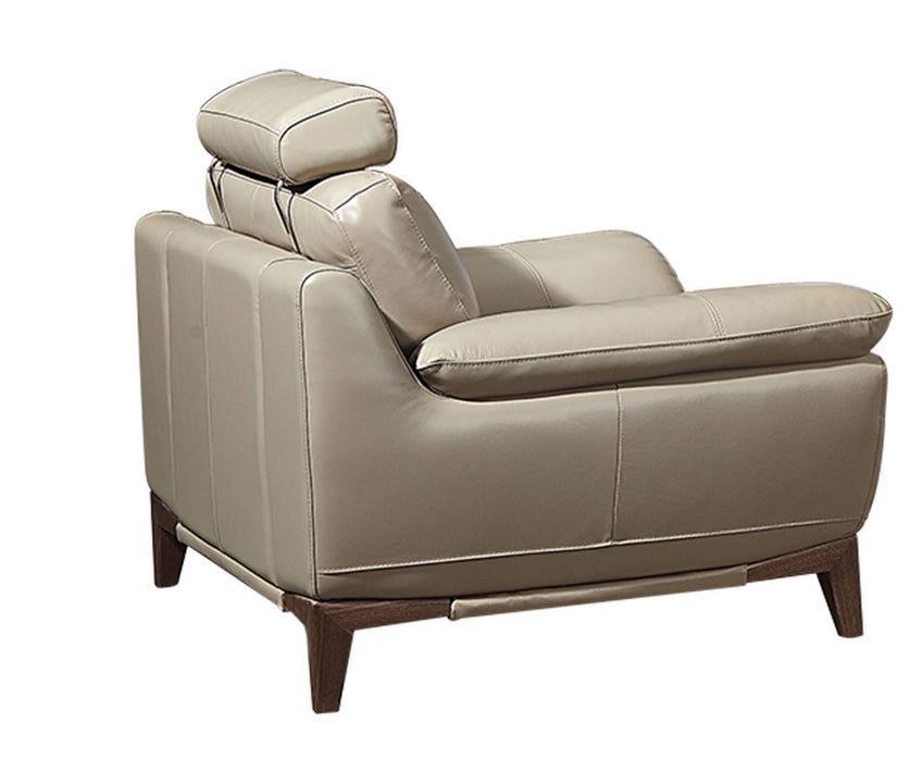 American Eagle Furniture - EK028 Tan Italian Full Leather Chair - K028-TAN-CHR