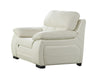 American Eagle Furniture - EK041 Ivory Italian Leather 3 Piece Living Room Set - EK041-IV-SLC - GreatFurnitureDeal