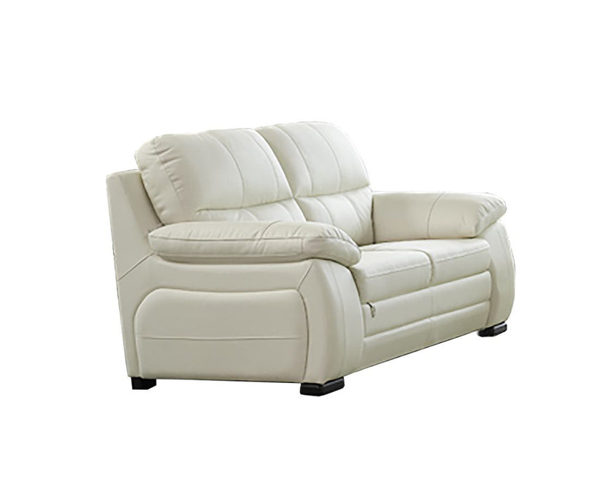 American Eagle Furniture - EK041 Ivory Italian Leather 2 Piece Sofa SET - EK041-IV-SL - GreatFurnitureDeal