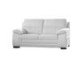 American Eagle Furniture - EK041 White Italian Leather Loveseat - EK041-W-LS - GreatFurnitureDeal