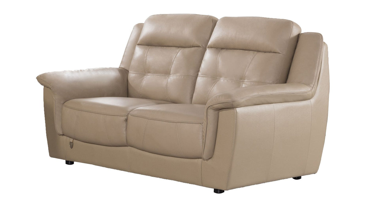 American Eagle Furniture - EK042 Tan Italian Leather 3 Piece Living Room Set - EK042-TAN SLC - GreatFurnitureDeal