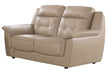 American Eagle Furniture - EK042 Tan Italian Leather Loveseat - EK042-TAN-LS - GreatFurnitureDeal