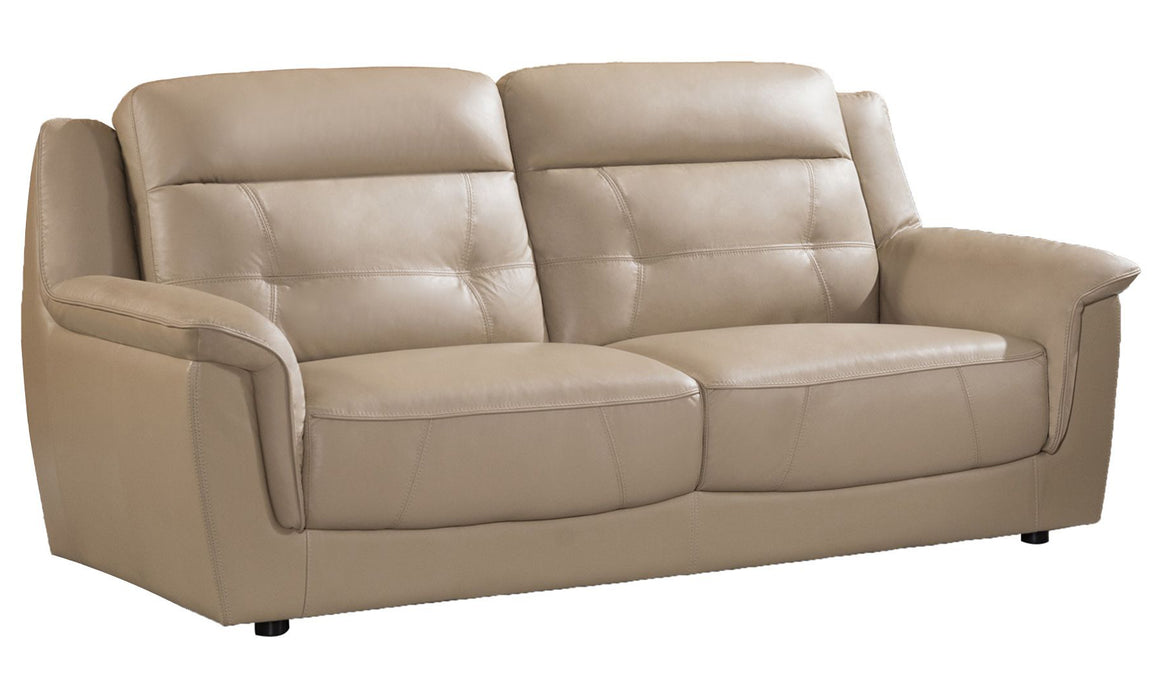 American Eagle Furniture - EK042 Tan Italian Leather Sofa - EK042-TAN-SF - GreatFurnitureDeal