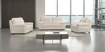 American Eagle Furniture -  EK045 Ivory Italian Leather Sofa - EK045-IV-SF - GreatFurnitureDeal