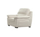 American Eagle Furniture - EK045 Ivory Italian Leather 3 Piece Living Room Set - EK045-IV-SLC - GreatFurnitureDeal