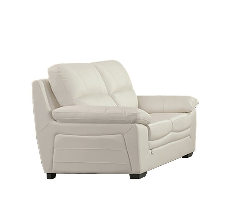 American Eagle Furniture - EK045 Ivory Italian Leather 3 Piece Living Room Set - EK045-IV-SLC - GreatFurnitureDeal