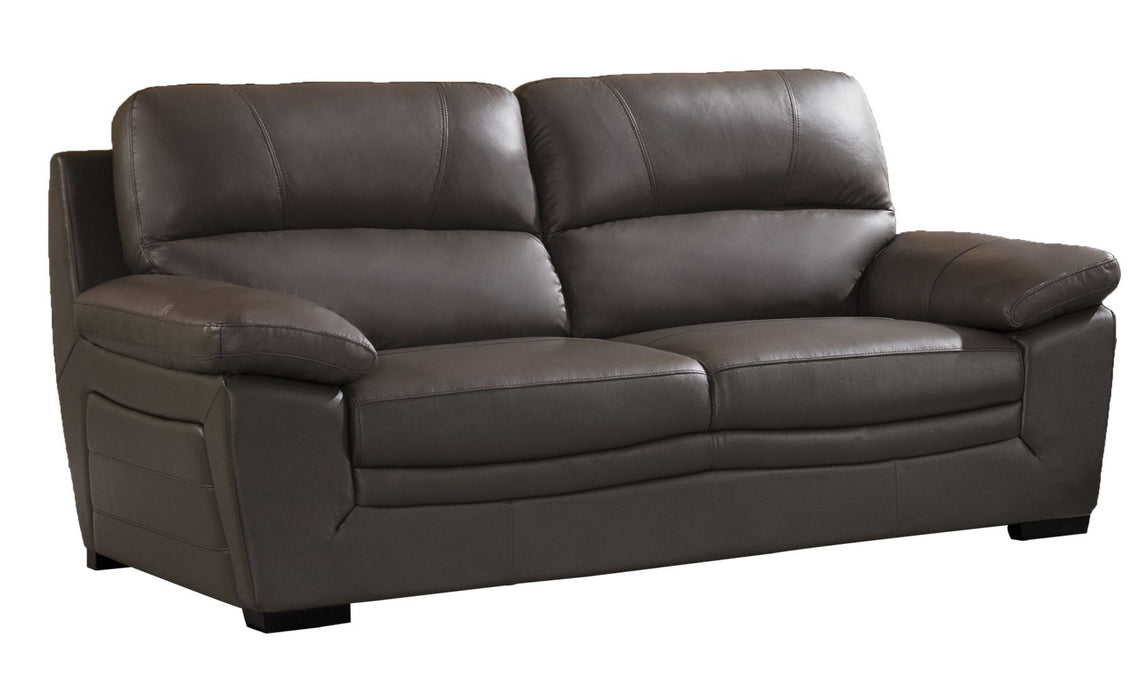 American Eagle Furniture - EK045 Taupe Italian Leather Sofa - EK045-TPE-SF