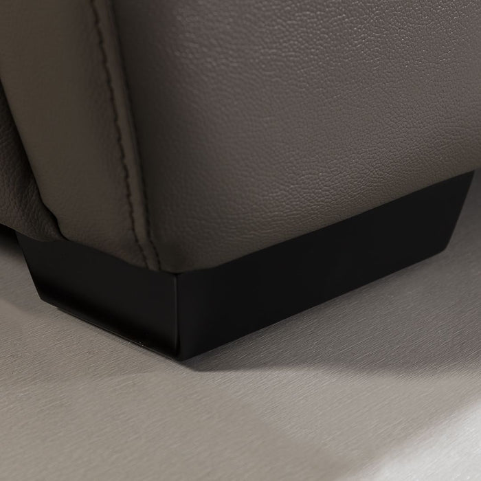 American Eagle Furniture - EK045 Taupe Italian Leather Chair - EK045-TPE-CHR - GreatFurnitureDeal